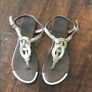 Mossimo silver sandals